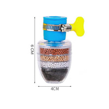 Water Faucet, Clean Purifier Filter Cartridge Water Tap, Upgrade Universal Interface Faucet Filter (Six Layer Purifier)