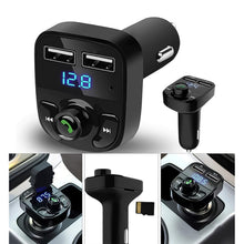 CAR-X8 Bluetooth FM Transmitter Kit with Dual USB Fast Charger