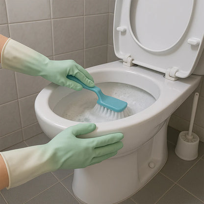 Latex Household Cleaning Gloves (2 Pair / Multi-Color)