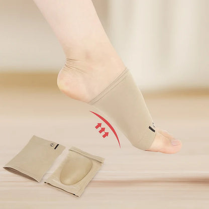 Foot Arch Support Sleeve with Cushion – Pain Relief for Flat Feet & Plantar Fasciitis (1 Pair)