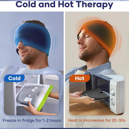 Instant Migraine Relief Ice Cap – 360° Cold Therapy for Headache & Sinus Pain
