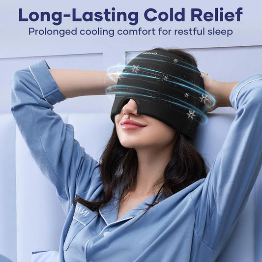 Instant Migraine Relief Ice Cap – 360° Cold Therapy for Headache & Sinus Pain