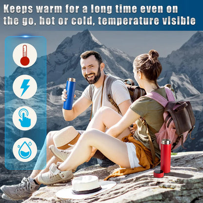 Smart Vacuum Insulated Water Bottle with LED Temperature Display (500ml) – Hot & Cold