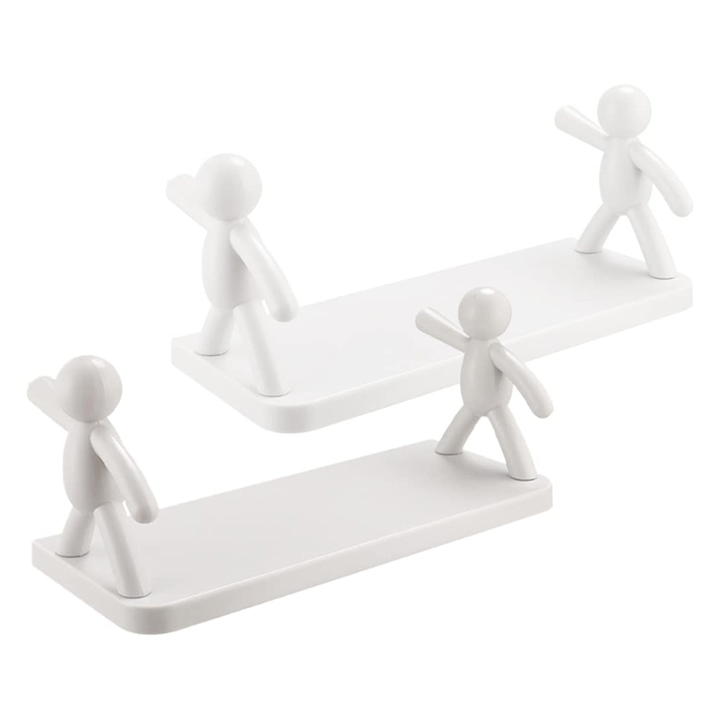 Cute Floating Wall Shelf with Adhesive Mount – Decorative Mini Storage Rack