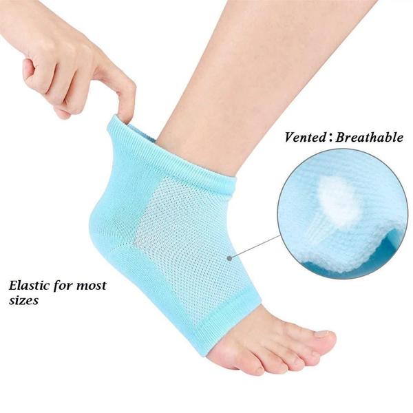 Silicone Heel Pain Relief Socks (Gel Cushion Support)
