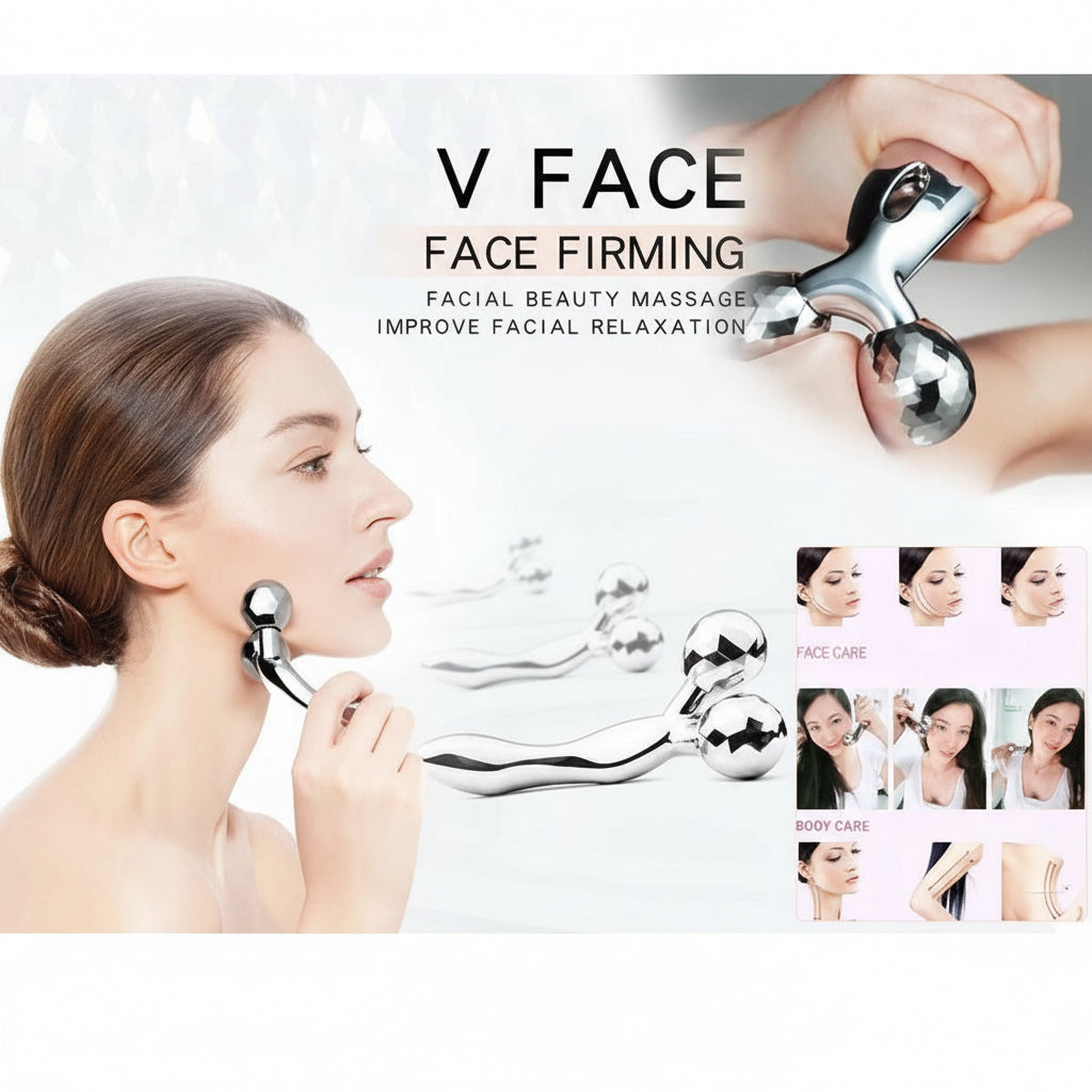 3D Face Roller Massager (Lift, Tone & Glow Tool)