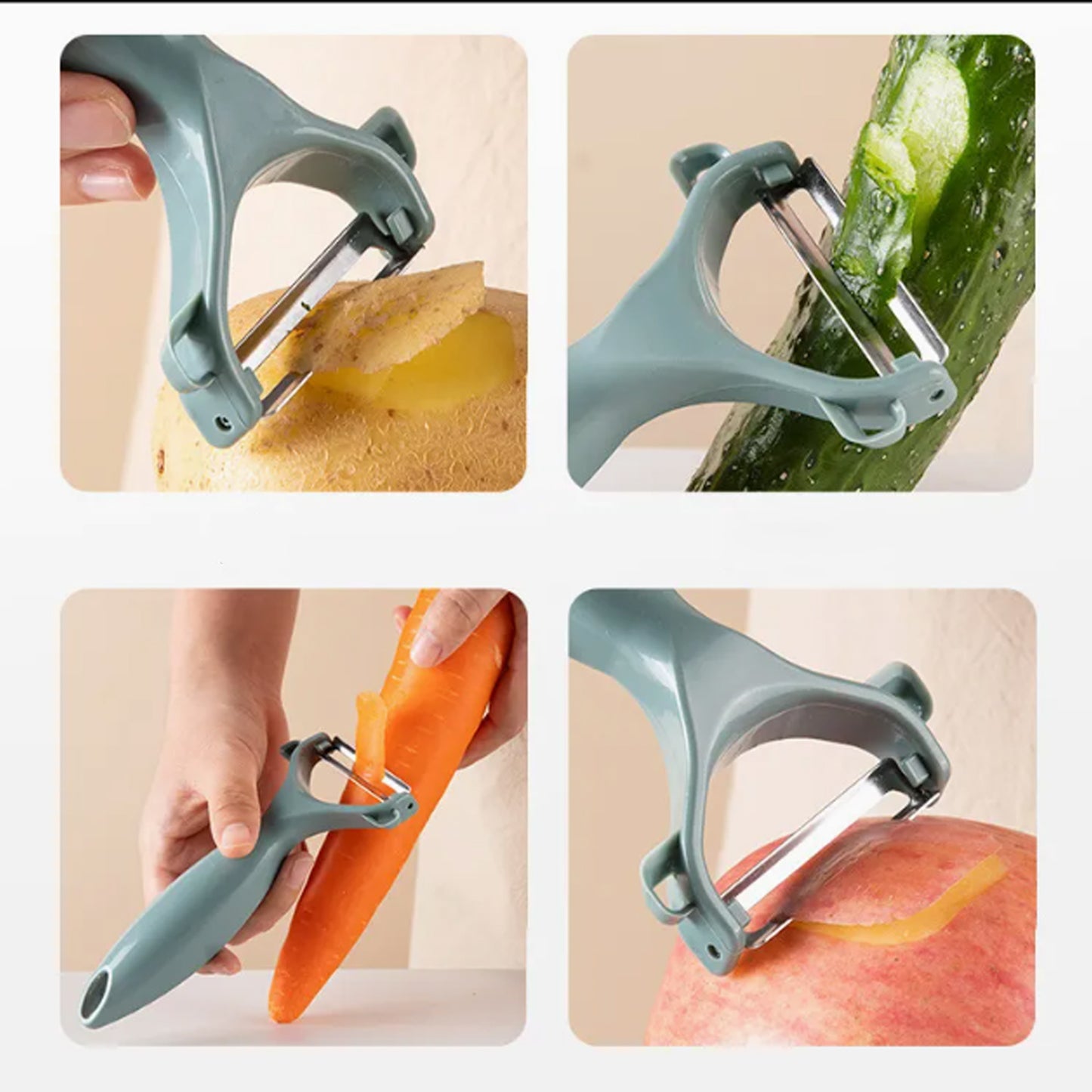 Multi-Function Vegetable Cutter & Grater Set (3-in-1 Peeler & Slicer Tool)