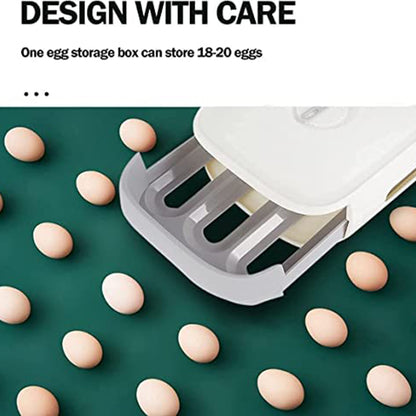 Premium Egg Storage Box – Slide-Out Egg Drawer for Fridge (1 Pc) | Space-Saving Organizer