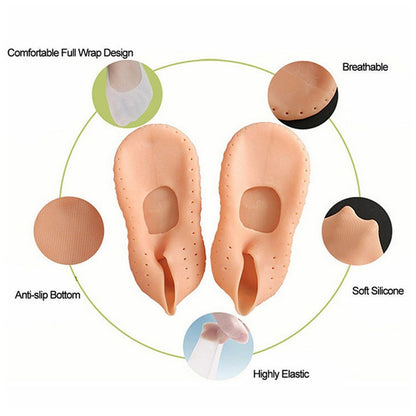 Silicone Anti-Crack Heel Protector (Moisturizing Foot Socks)