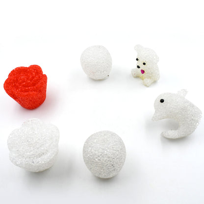 Christmas Multi-Shape Crystal LED Night Light Lamps – 6 Pc Set