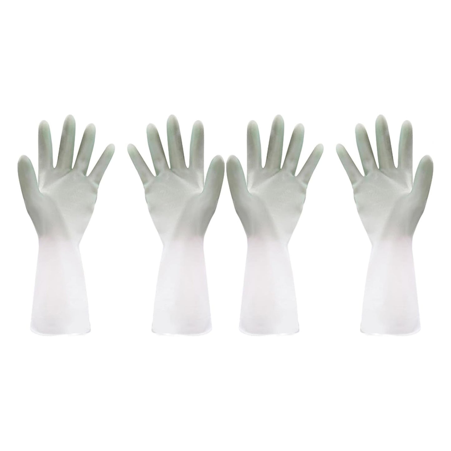 Latex Household Cleaning Gloves (2 Pair / Multi-Color)