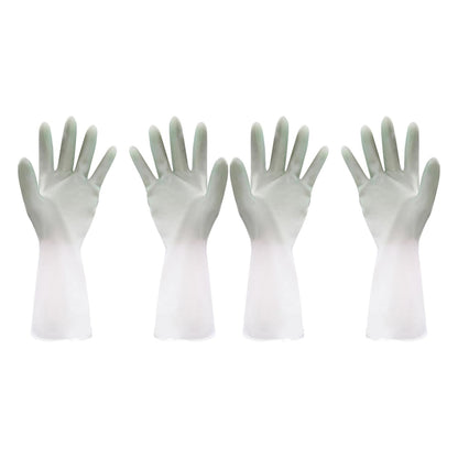 Latex Household Cleaning Gloves (2 Pair / Multi-Color)