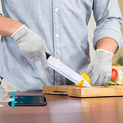 Cut-Resistant Safety Gloves for Kitchen Cutting & Food Prep (1 Pair)
