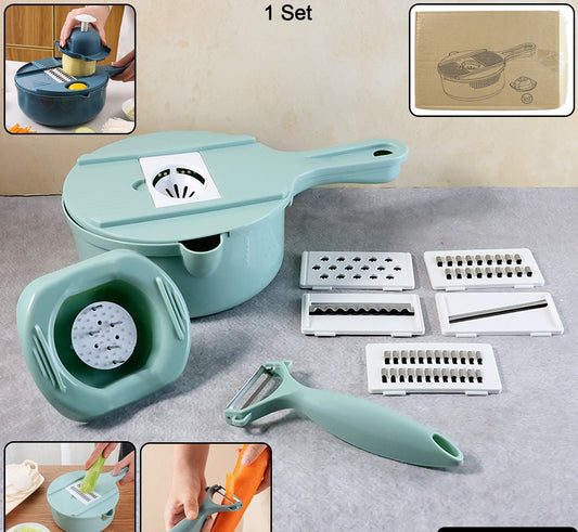 Multi-Function Vegetable Cutter & Grater Set (3-in-1 Peeler & Slicer Tool)