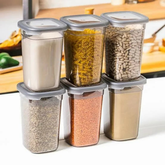 Airtight Kitchen Storage Containers Set (6 pcs – 1200ML)