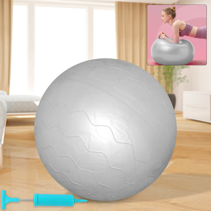 Heavy Duty Anti-Burst Gym Ball with Foot Pump – Stability & Exercise Ball for Home Workout