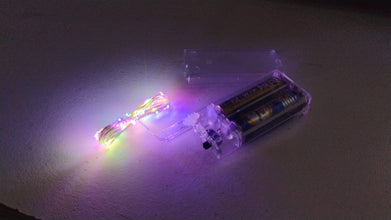 Multicolor 2AA Battery Powered, Copper Wire String Fairy Lights with 30 LEDs