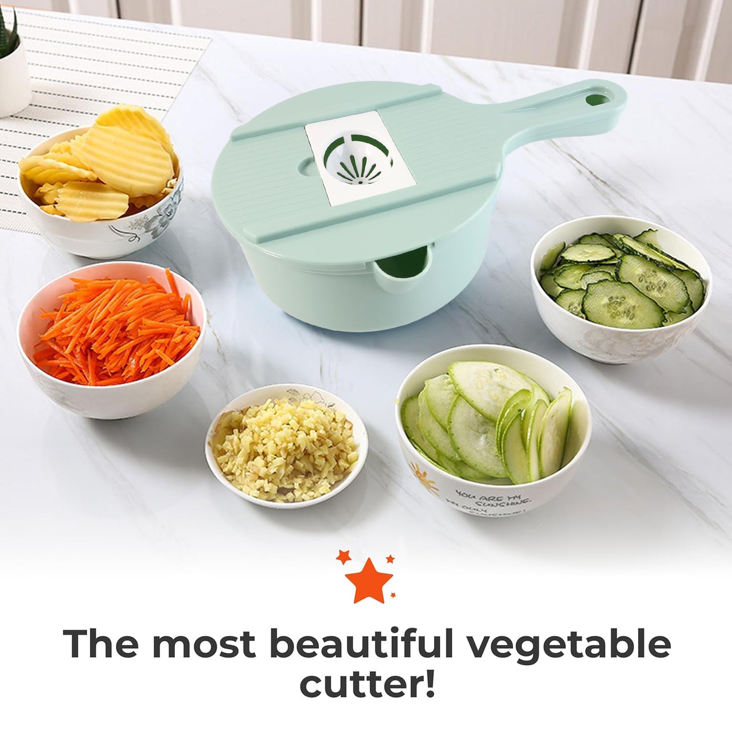 Multi-Function Vegetable Cutter & Grater Set (3-in-1 Peeler & Slicer Tool)