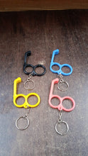 2-in-1 Plastic Dual-Finger Mobile Stand cum Keyring  (1 Pc, Mixed Color)