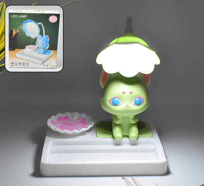 Cute Cartoon LED Desk Night Lamp With Base (1 Pc)