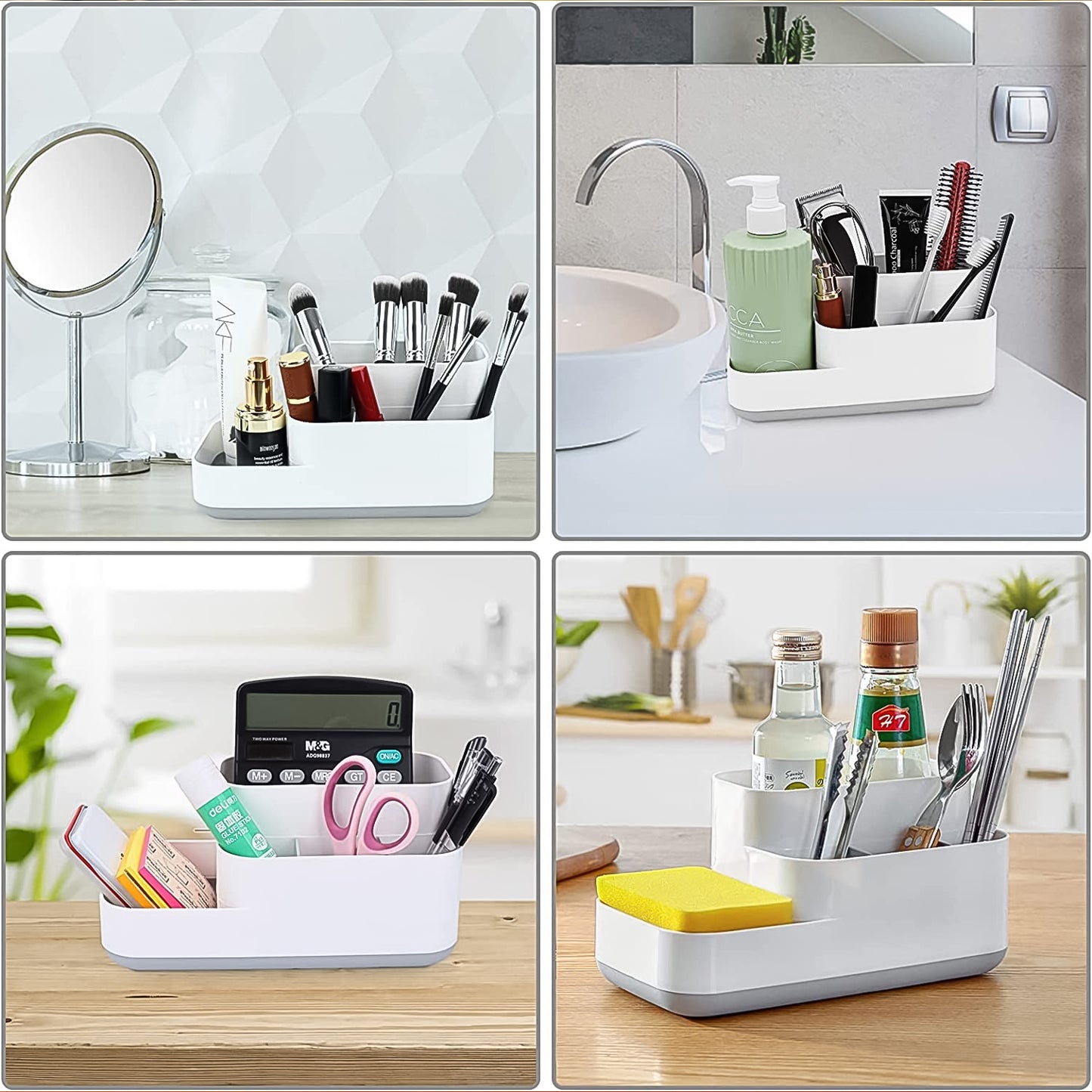 Cosmetic & Makeup Organizer Box – Multi-Compartment Storage Tray