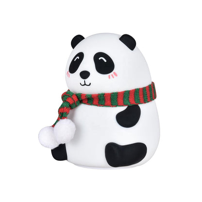 Panda 7-Color LED Silicone Touch Night Lamp (USB Rechargeable)