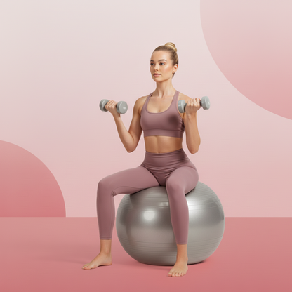 Heavy Duty Anti-Burst Gym Ball with Foot Pump – Stability & Exercise Ball for Home Workout