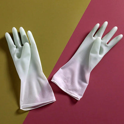 Latex Household Cleaning Gloves (2 Pair / Multi-Color)