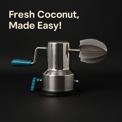 Stainless Steel Coconut Scraper With Vacuum Base (1 Pc)